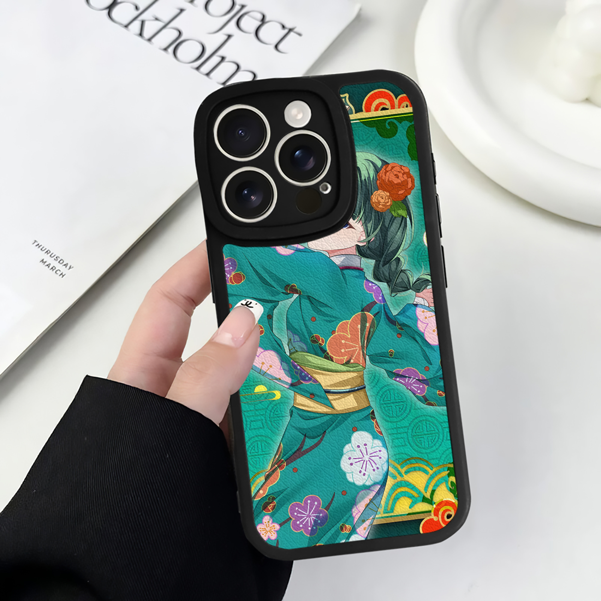 （画像用） 薬屋のひとりごと The Apothecary Diaries 【iPhone 16シリーズ対応】シリコンスマホケース（レザー調） 材質：シリコン